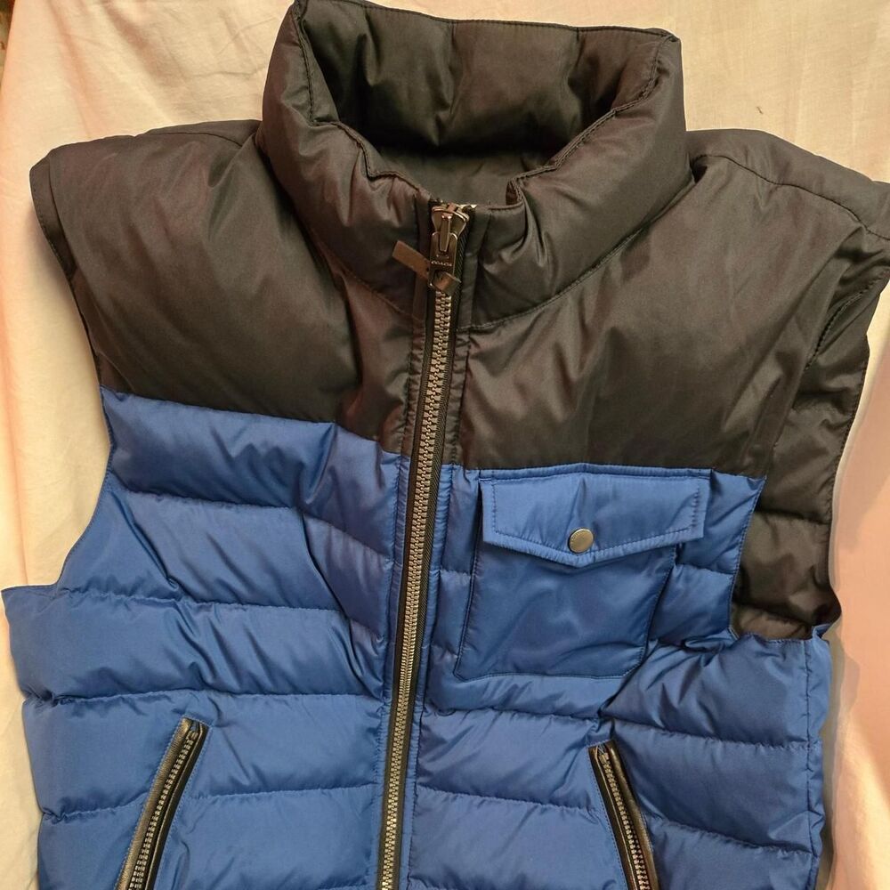 Coach Men's Blue and Navy Gilet